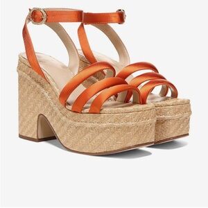 Sam Edelman Orange Platform Sandals